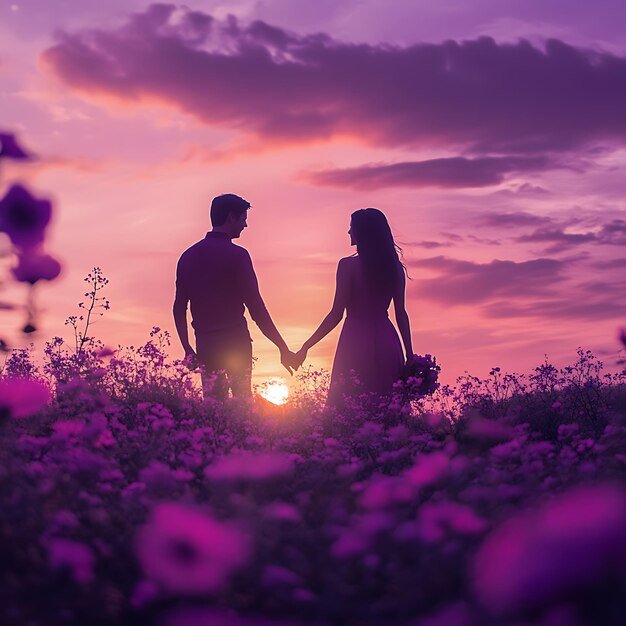romantic-couple-holding-hands-beautiful-purple-field_1147429-126033